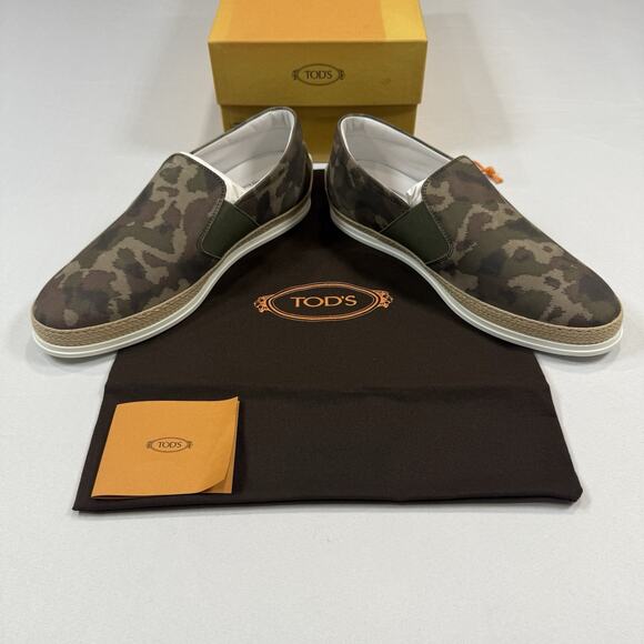 Tod’s CAMOUFLAGE SLIP ON ESPADRILLE Size 7.5UK/9US New Box & Receipt MSRP $595 main image 7